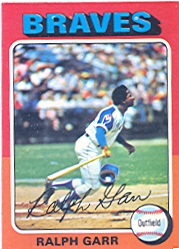 1975 Topps Mini Baseball Cards      550     Ralph Garr